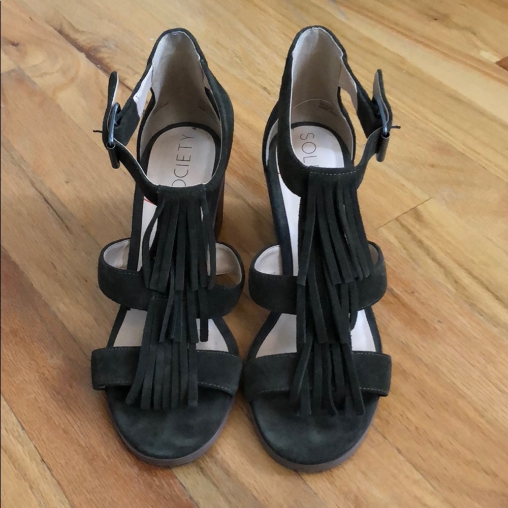 Sole Society Tassel Sandals